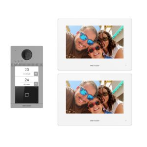 DS-KIS604-S/Bi-family - KIT VIDEOCITOFONO BIFAMILIARE